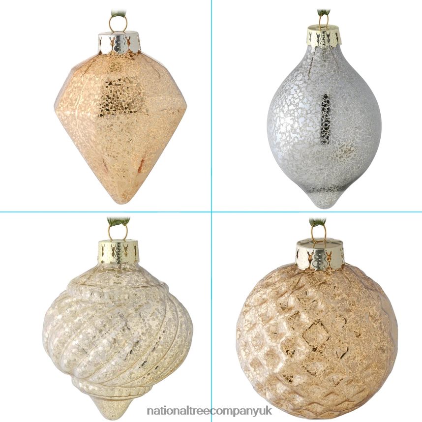 decoration | National Tree Company 20-Piece Christmas Tree Ornament Set Yuletide Glam Collection F2L4F519